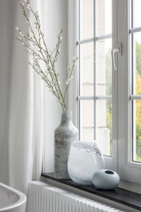 WAZON / ŚWIECZNIK NIEBO OFF WHITE 25cmX20cm (JL2008) Belgia
