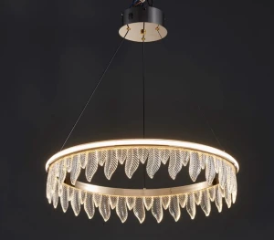 Lampa Organic vildevik kryształowe liście złota lampa led  22793 (7).jpg