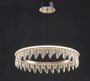Lampa Organic vildevik kryształowe liście złota lampa led  22793 (9).jpg