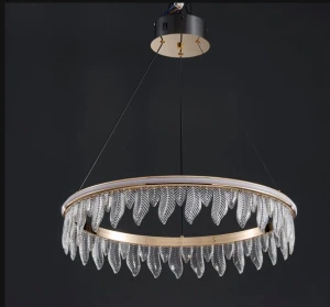 Lampa Organic vildevik kryształowe liście złota lampa led  22793 (10).jpg