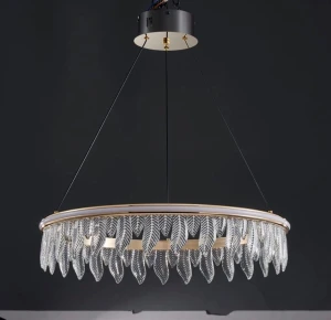 Lampa Organic vildevik kryształowe liście złota lampa led  22793 (11).jpg