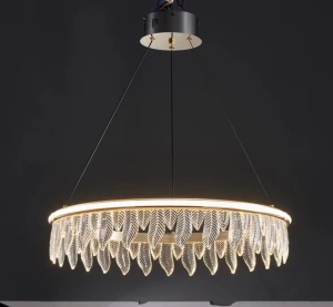 Lampa Organic vildevik kryształowe liście złota lampa led  22793 (12).jpg
