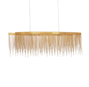 Fontanna GOLD Avenue podwójny żyrandol złote łańcuszki  100cm  11911