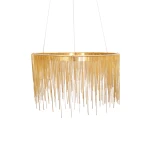 Fontanna GOLD Avenue żyrandol złote łańcuszki   Ø60cm  11909