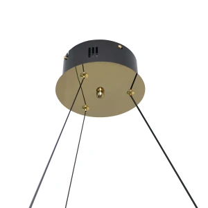 Lampa Organic vildevik kryształowe liście złota lampa led  22793 06.jpg
