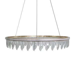 Lampa Organic vildevik kryształowe liście złota lampa led  22793 01.jpg