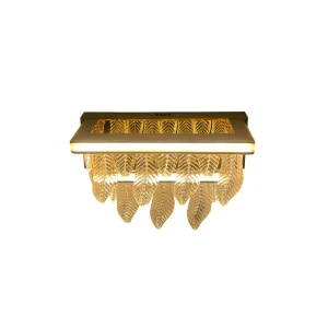 Złoty kinkiet Organic vildevik kryształowe liście złota lampa led  22793 6.jpg