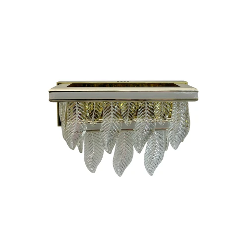 Złoty kinkiet Organic vildevik kryształowe liście złota lampa led  22793 1.jpg