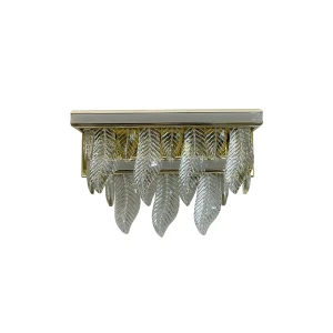 Złoty kinkiet Organic vildevik kryształowe liście złota lampa led  22793 2.jpg