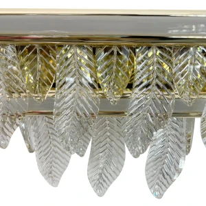 Złoty kinkiet Organic vildevik kryształowe liście złota lampa led  22793 3.jpg