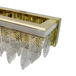 Złoty kinkiet Organic vildevik kryształowe liście złota lampa led  22793 4.jpg